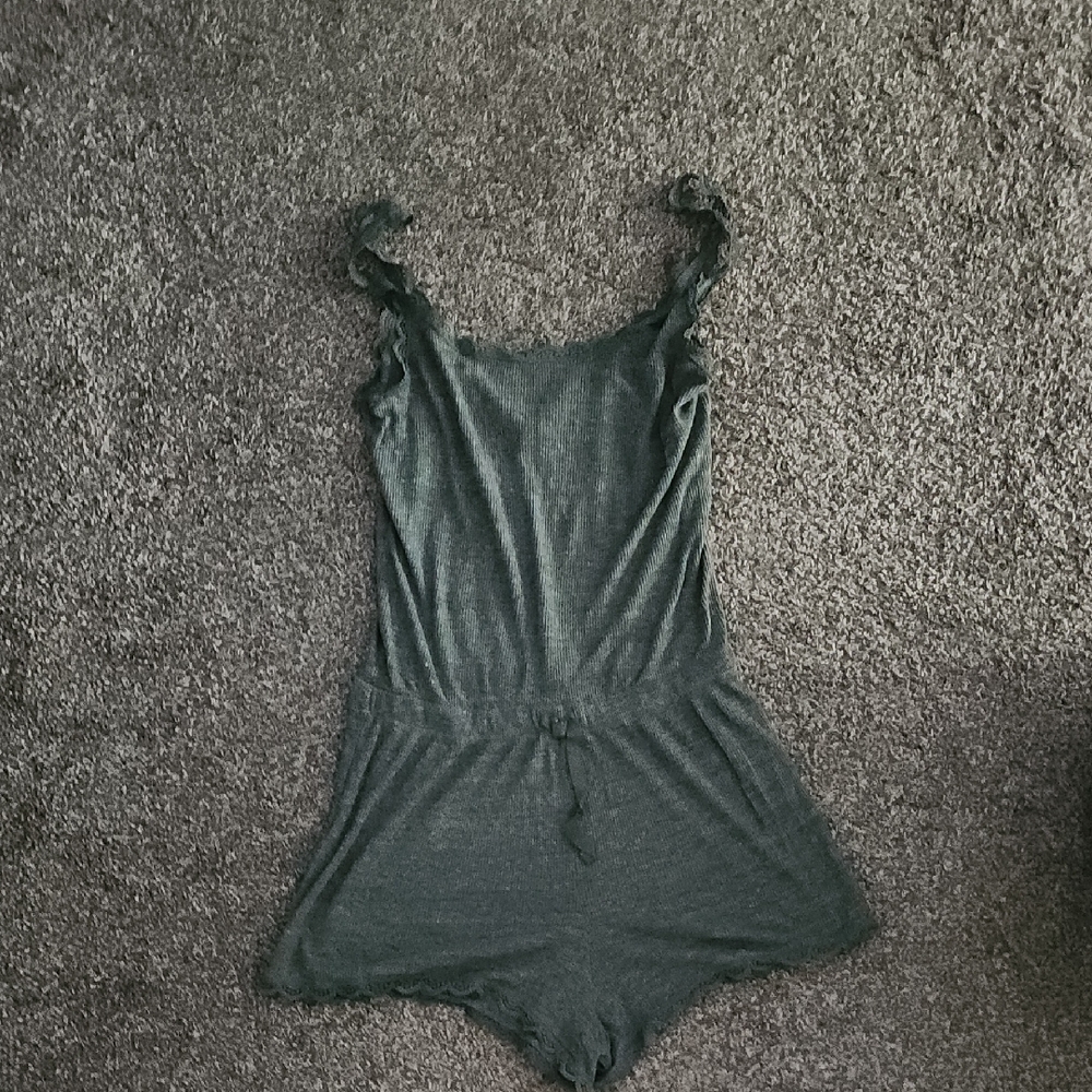 Victoria's Secret Dark Gray Romper Pajama